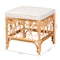 Bali & Pari Ibiza Modern bohemian Natural Brown Rattan Footstool 239-13580-ZORO - alternate 8